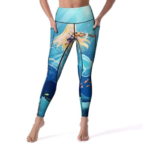 Legging femmes pantalon de sport yoga taille haute gainant anti-transpiration S