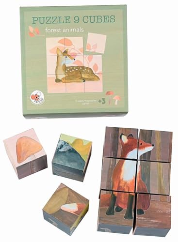 Puzzle De Cubes 9 Pieces La Foret - vue 3