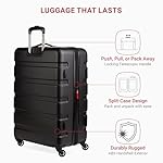 SwissGear 7366 Signature Hardside Expandable Luggage with Spinner Wheels, TSA Lock, Black, Checked-Large 27-Inch - Image 3