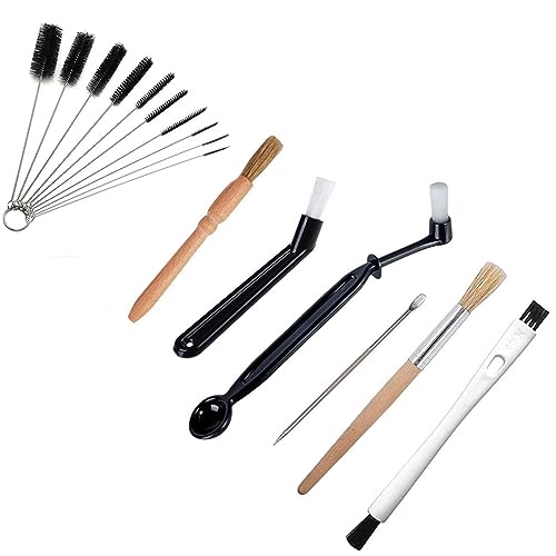 La mejor selección de Limpiadores para molinillos de café favoritos de las personas. 39 SelWatty Juego de 16 Kit Cepillos Limpieza para Molinillo Café, Cepillos Limpieza para Máquina Café, Cepillo para Polvo de Limpieza para Máquina de Café, para Cabezal Grupo...