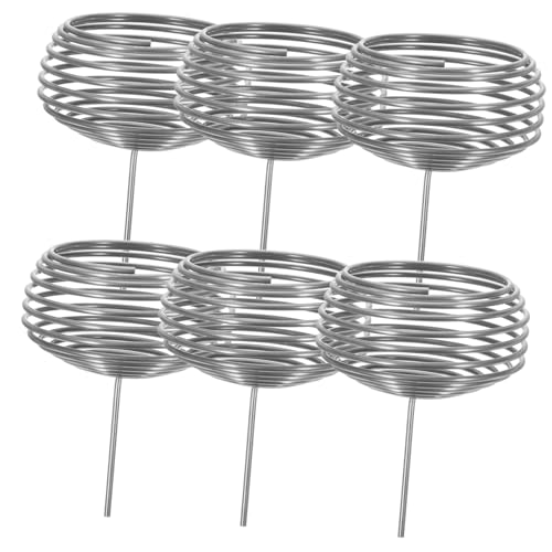 VICASKY 10 pezzi Cesti Fertilizzante per Bonsai in Acciaio Inossidabile Resistente Contenitori Riutilizzabili per Concime Piante Protezione da Vento e Animali per Piccole Piante da