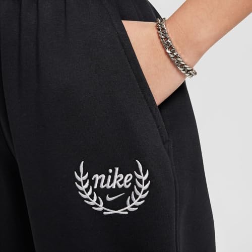 Pants Niñas NIKE G NSW Club FLC de chándal holgado y cómodo con estrellas 6