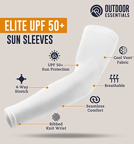 Outdooressentials Uv Sun Protection Arm Sleeves - Cooling Compression Arm Sleeve - Sports & Uv Arm Sleeves For Men & Women #TOP5