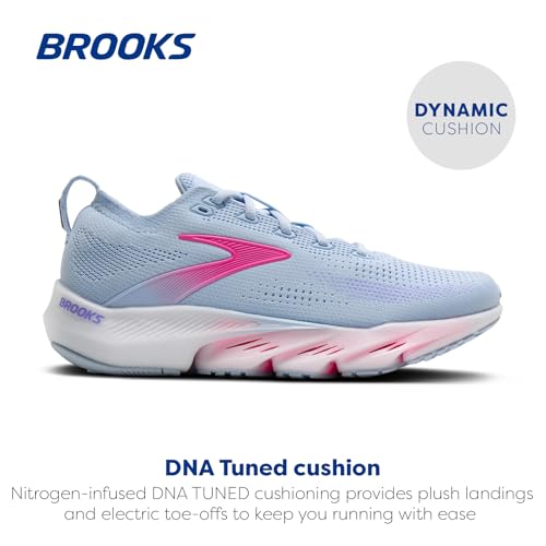 Brooks Women’s Glycerin Flex Neutral Running & Walking Shoe - Skyway/Cyber Pink/Blazing Bell - 5 Medium - image 2