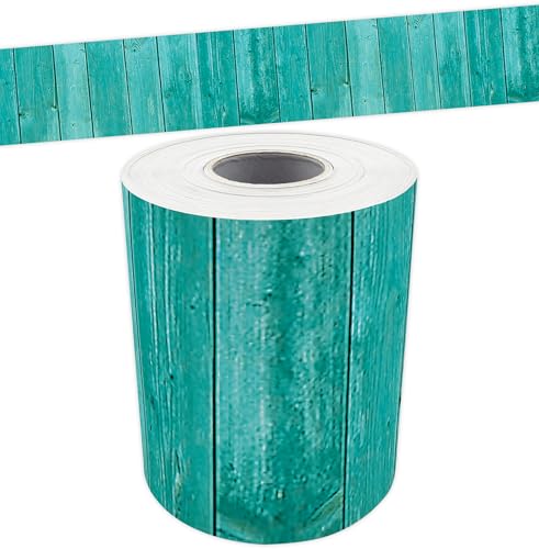 Teacher Created Resources Shabby Chic Wood Straight Rolled Border Trim - 50ft - Decorate Bulletin Boards, Walls, Desks, Windows, Doors, Lockers, Schools, Classrooms, Homeschool & Offices