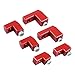 Bevinsee Wing Spoiler Riser Extender Kit Bolt-on Type Compatible with Ford Fiesta ST Hatchback 2014-2019, Wing Spoiler Riser Kit Aluminum Alloy Red