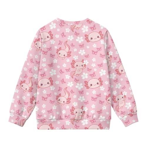 Image of Girls Cardigans Sweater Long Sleeve Crew Neck Button Down Sweaters School Outerwear for Kids Fall Winter Tops