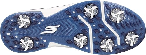 Image of Skechers Go Golf Prestige 214125 WNVR White /Navy /Red Men Golf Shoes