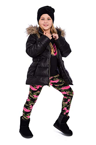 hi!mom Filles Épais Chaud Army Leggings Solide Militaire Enfants Pantalon d'Hiver Élastique Camouflage Enfants Pantalon FS6940 - - XX-Large