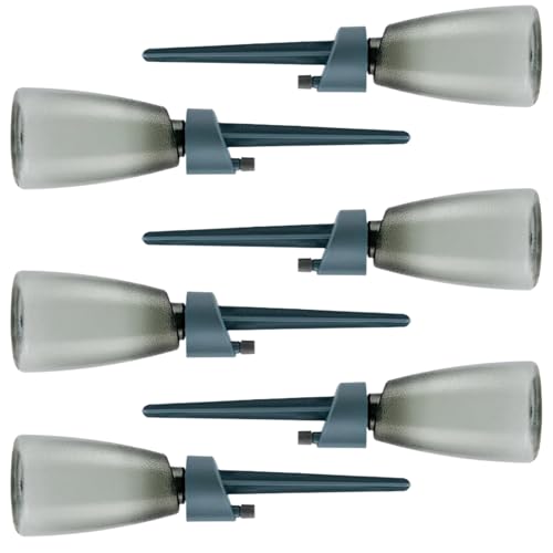 Estacas de riego - 6 piezas Dispositivos De Riego Planta Con,Gotero De Entrega Lenta | Con Válvula De Control Interior Exterior, Balcón Plantas en macetas Vacaciones Auto-Flujo