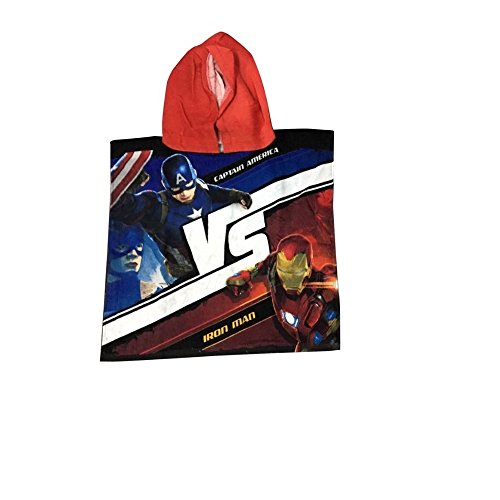 PONCHO VENGADORES CAPTAIN AMERICA MARVEL TOALLA ALBORNOZ CM ALGODÓN . 100x50 - CA09051VS - IRONMAN