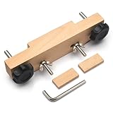 SAPHUE Solid Maple Guitar Bridge Clamp, Entry Level Bridge Clamp Acoustic Luthier Tools with Cork Gasket & L-Wrench, Wooden Guitar Bridge Clamp for Classical/Acoustic Guitar Accessory Luthier Tools