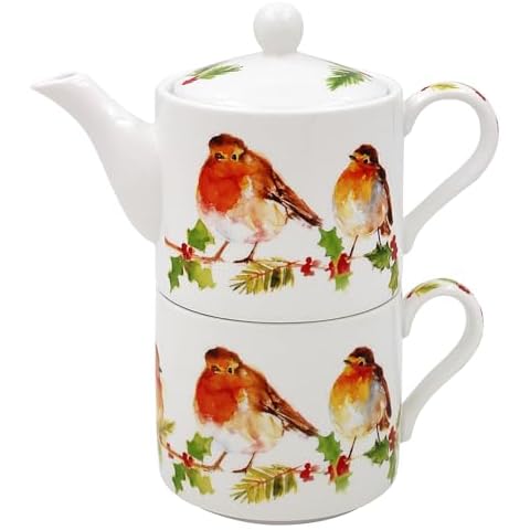 Lesser & Pavey Christmas Robin Tea Set Cover
