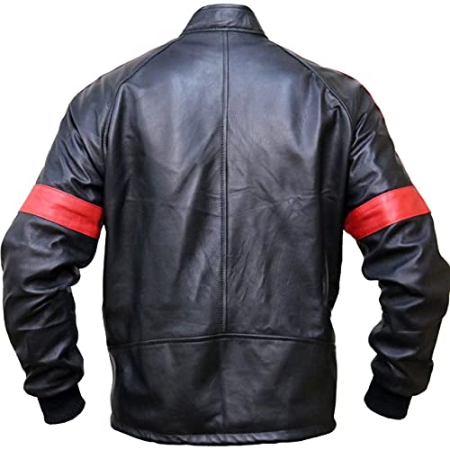 Burt Reynolds The Bandit Out Smokey Mens Casual Genuine Cow Leather Biker Jacket4