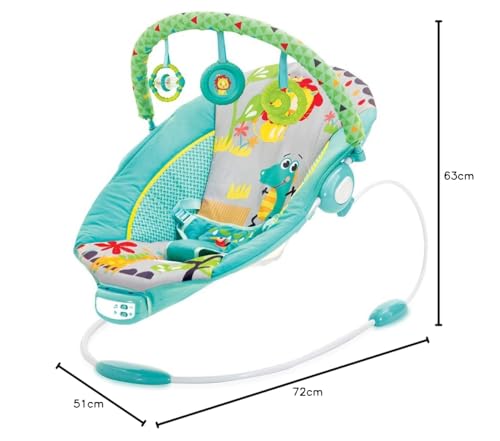 Mastela Toddler to Newborn Baby Rocker Musical Bouncer Chair (Multicolor) (6318) - Image 6 thumbnail