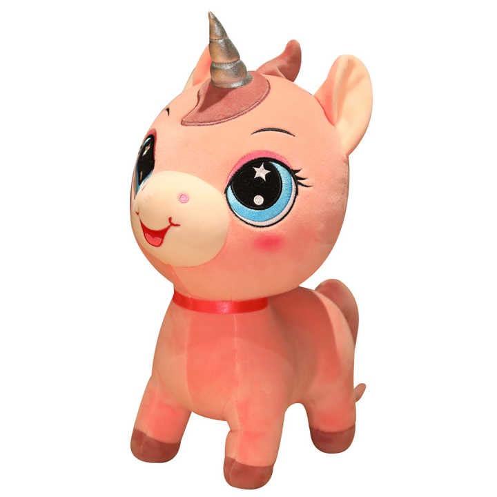 Image of Gifts for Kids Pony Rainbow Large Animal Kids Teddy Bear - Soft Toys for Birthday Women, Wife, Girlfriend, Best Friend Baby Boys Best Valentine Gift 25 cm