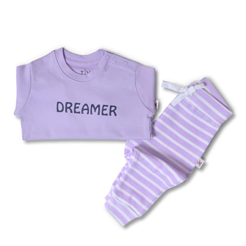100% Cotton Night Suits for Baby Girl & Baby Boy – Super Soft Babies Night Dress – Top & Pyjama Set for Toddlers – New Born Baby Sleepwear