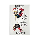 CafePress Rooster/Hen Dishwasher Magnet Rectangle Magnets Rectangle Magnet, 3'x2' Refrigerator...