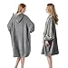 Krifey Wearable Blanket Hoodie, Oversized Sherpa Fleece Sweatshirt with Giant Pocket, Birthday Gifts for Women, Mom, Sister, Light Gray