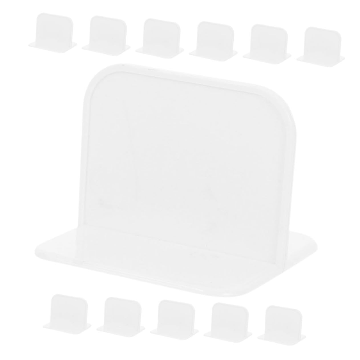 4 Sets weiße ABS-Zaunverstärkung Laufgitter, Bücherregal, Kommode, Möbel für Laufgitter, Zubehör, 12 Stück