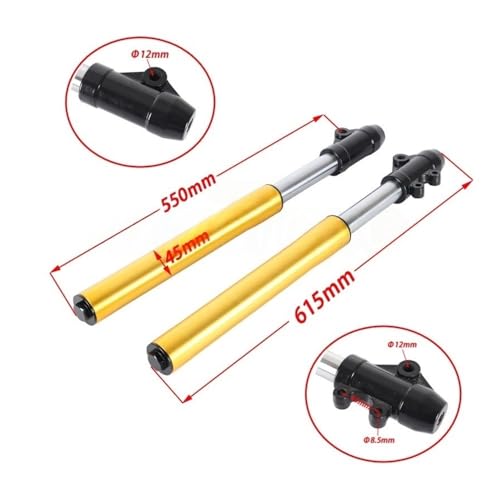 Amortisseur arriere moto 550mm hydraulique pour Monkey Z50 - 2
