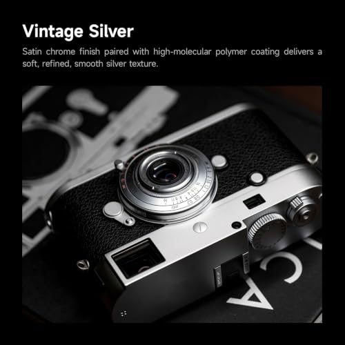 Image of Brightin Star 28mm F2.8 Full Frame Manual Focus Lens for Leica-M Mount,Camera Lens Compatible with M2 M3 M4 M5 M6 M7 M8 M9 M9P M10 M262 M240 M240P M10P M10M(Silver)