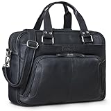 borsa 24 ore uomo pelle L'interno spazioso significa che la valigetta ha spazio per tutti gli oggetti importanti - scomparti adatti per penne, smartphone, computer portatili, accessori e altro ancora mantiene le cose organizzate