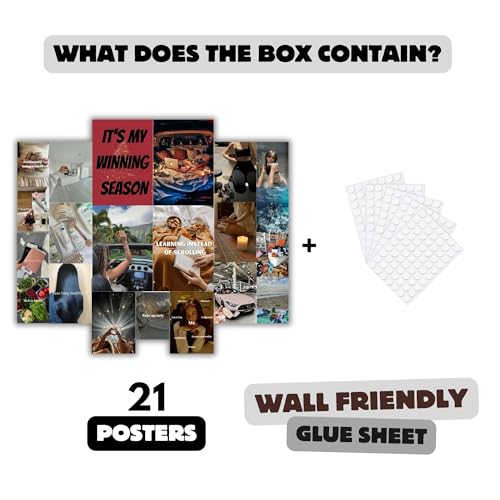 Image of Yellow Town India Main Character Grid Board - 21 Multi‑Sized Posters (A4 /A5 /A6) Wall‑Friendly Glue Sheet - Motivational Lifestyle Self‑Growth Wall Art (Vision Board 2026)