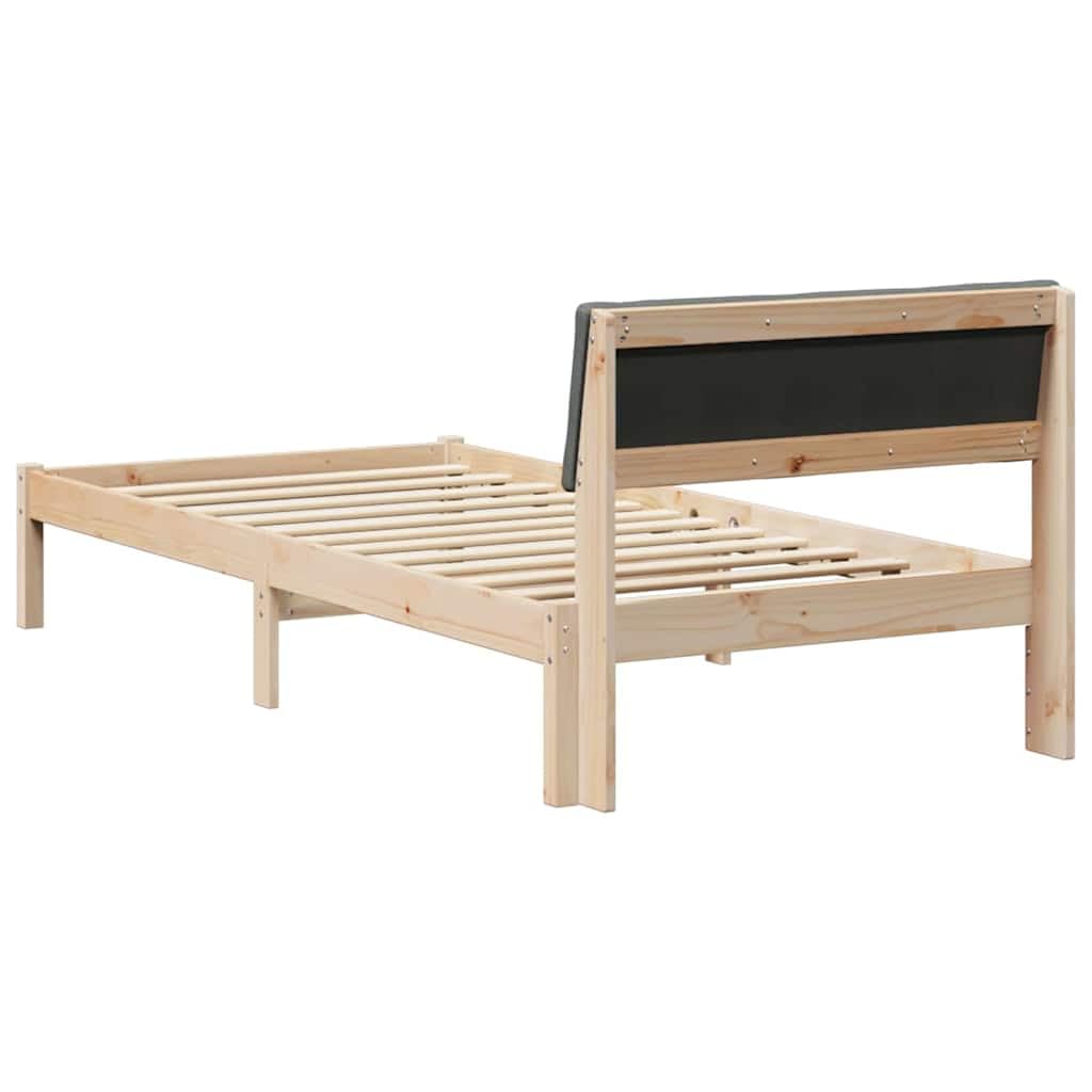 lite drewno sosnowe klasyczna drewniana rama biała 140x200 cm | Rama łóżka biała lite drewno sosnowe 140x200 cm stelaż pod materac z zagłówkiem