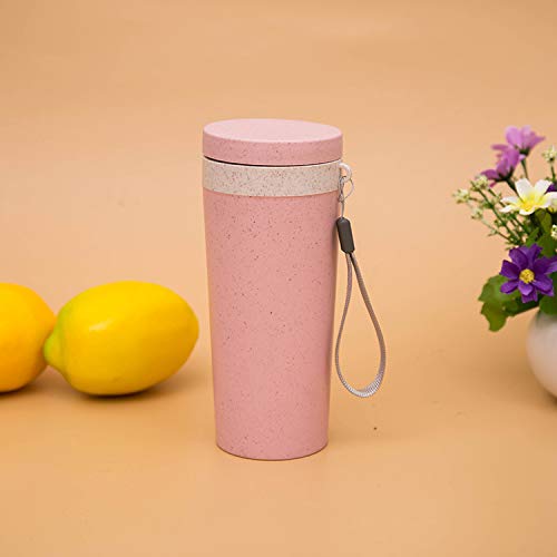 Meilen life Taza Termo Portátil 17cm de Altura 350ml Rosado