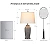 25" Farmhouse Jar Table Lamps, 3 Way Touch Control Rustic Bedside Lamps with USB A+C Ports & AC Outlet, Pot Nightstand Lamps for Bedroom Living Room (LED Bulbs Included) #1