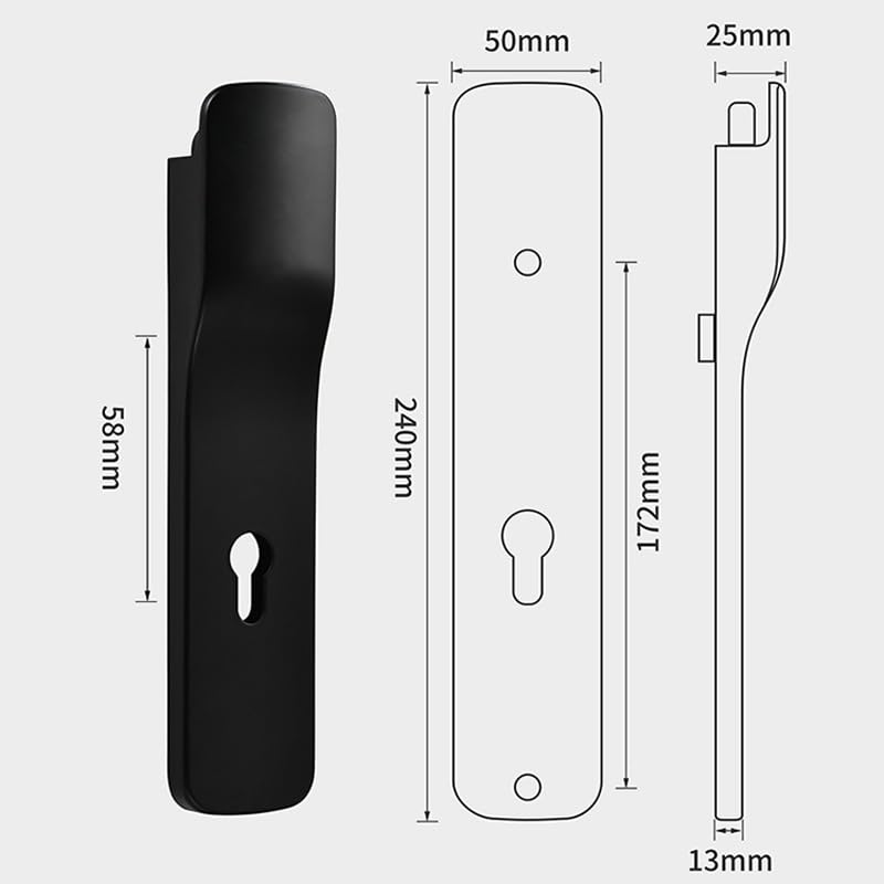 Poignée factice pour porte de chambre sans perçage complexe - 7