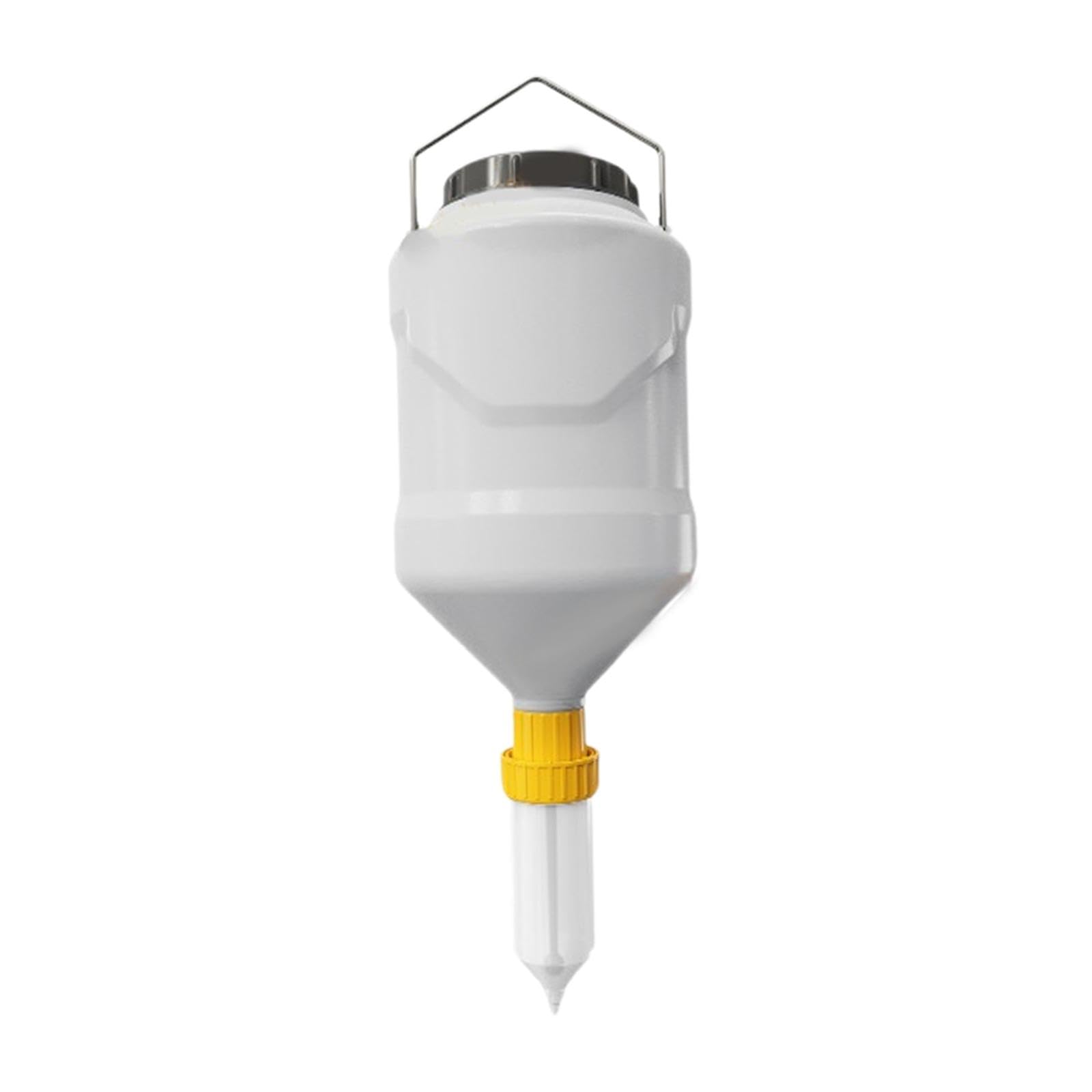 Dispenser, Dispenser di Ketchup, 3 Litri, Strumento per Spremere Patatine Fritte, Spremere da Appendere per La Cucina, Giallo