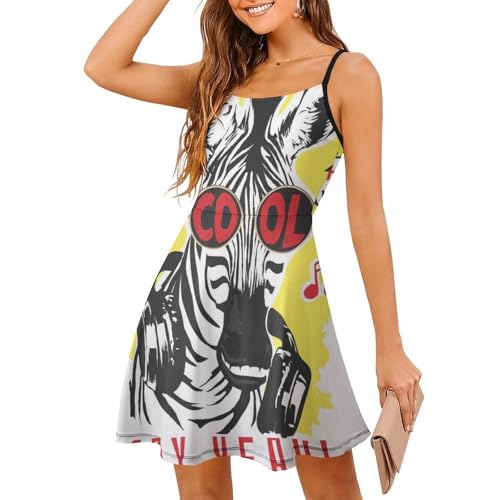 Robe d'été cheval drôle : exprimez votre joie de vivre avec cette robe de plage
