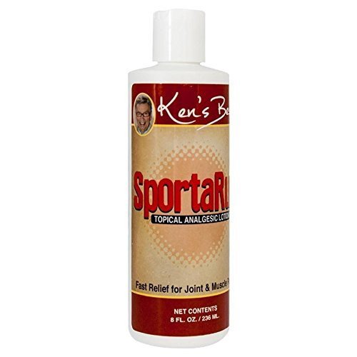 NEFRIA Ken's Best SportaRub | Back Pain Relief, Neck or Knee Pain, Muscle Soreness | Pain Relief Cream with ICY Cold and Hot Formula | Fast Relief for Joint and Muscle Pain, 8 Ounces | SLD Products