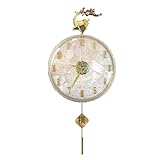 ZZlei2yu-12 Rotondo Orologio Orologio da parete di lusso leggero for soggiorno, casa, creativo, semplice arredamento della casa
