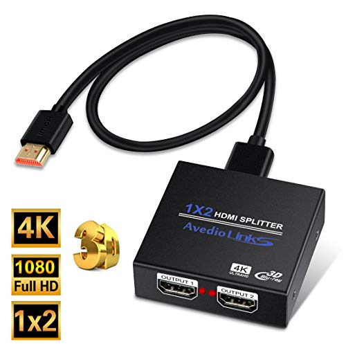 その他 1x2 HDMI2.1 Splitter HDMI Splitter 1 In 2 Out, 4K@30HZ HDMI Splitter 【Iron Shell】for