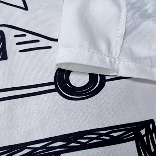 Cinbloo Kids Video Games Curtains Gaming Racing Rod Pocket Gamer Decor For Teen Boys Bedroom Black White Monitor Device 90'S Cool Art Printed Living Room Window Drapes Fabric 2 Panels 42W X 63L Inch #TOP4