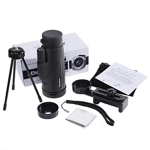 Hawiton Monocular Telescope High Power with Smartphone Holder & Tripod- 12X50 HD FMC Lens & BAK4 Prism Dual Focus Optics Zoom, Low-Light Night Vision Waterproof Monocular Binoculars for Bird Watching - Thumbnail 6