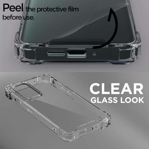 Image of Outlouders Back Cover for OnePlus 9 Pro Clear Transparent PC + TPU Bumper Case with Raised Edges for Shockproof Protection (Transparent)