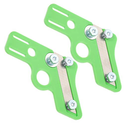 NUOBESTY 2pezzi Pialla Manuale Blocchi Pialla Per Strumento Per Lisciare Bordi Dritti in Acciaio Affilate Regolabile Senza Attrezzi Design Professionale Per Rifilatura Precisa