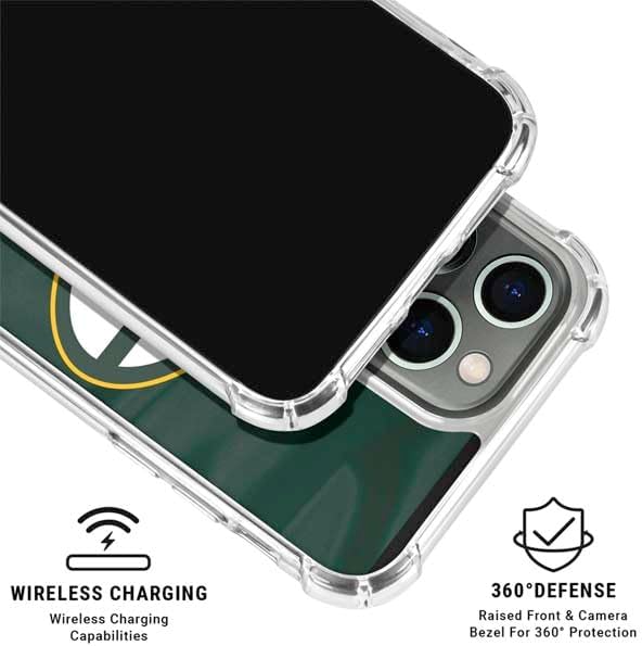 Skinit Clear Phone Case Compatible with iPhone 15 Pro Max - Officially Licensed NFL Green Bay Packers Design