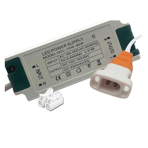 Leddriver Drive Power Supply Ballast Starter Flat lamp Downlight Constant Current 38w48w60w88w(70-80w Big pin Female Plug)