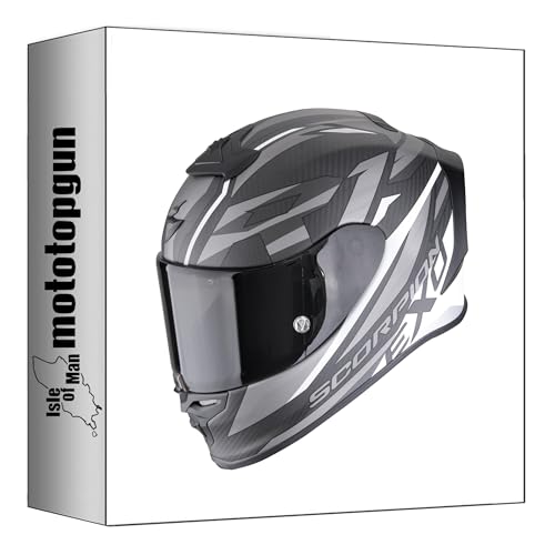 Casque intégral Scorpion Exo-R1 Evo Carbon Air pour réduire la fatigue cervicale