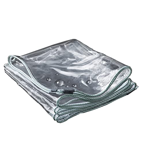 Lona transparente con ojales de plástico impermeable para carpa de camping 2