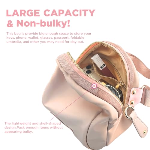Crossbody Bag for Women Nylon Small Shoulder Bag Trendy Phone Purse Handbags with Wide Adjustable Strap3