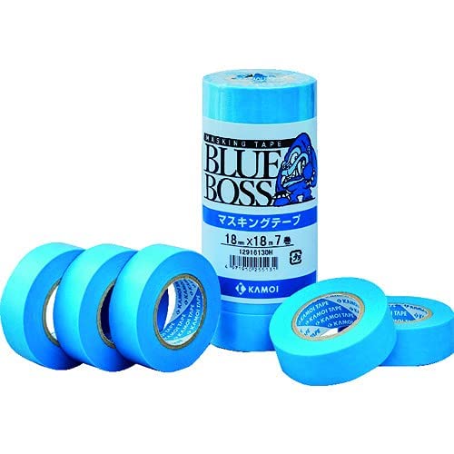 【箱売り】 カモ井 車両塗装用マスキングテープ BLUEBOSS 12mm×18m 100巻