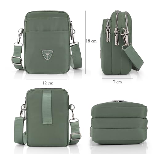 Image of J I Women's Small Cross-Body Phone Bag Stylish Mobile Cell Phone Holder Pocket Purse Wallet Sling Bag Mini Shoulder Bags