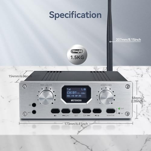 Retekess TT119 Tour Guide Headsets, Simultaneous Interpreting Equipment, Support Stereo Input, Clear Sound, Translation Device for Church, Community - Thumbnail 7