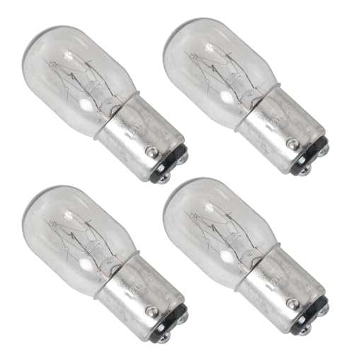 DGBRSM 4PCS 15W 120V Silver Household Sewing Machine Incandescent Bulb Base Sewing Machine Light Bulb